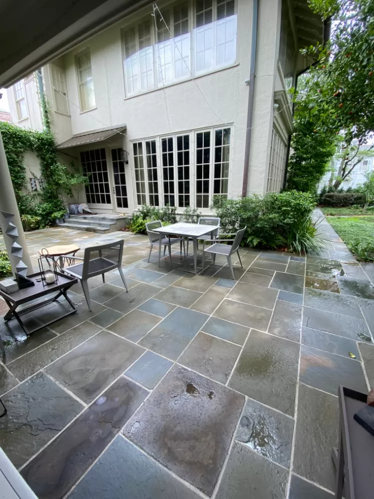 Slate Tile Patio Cleaning in New Orleans, LA